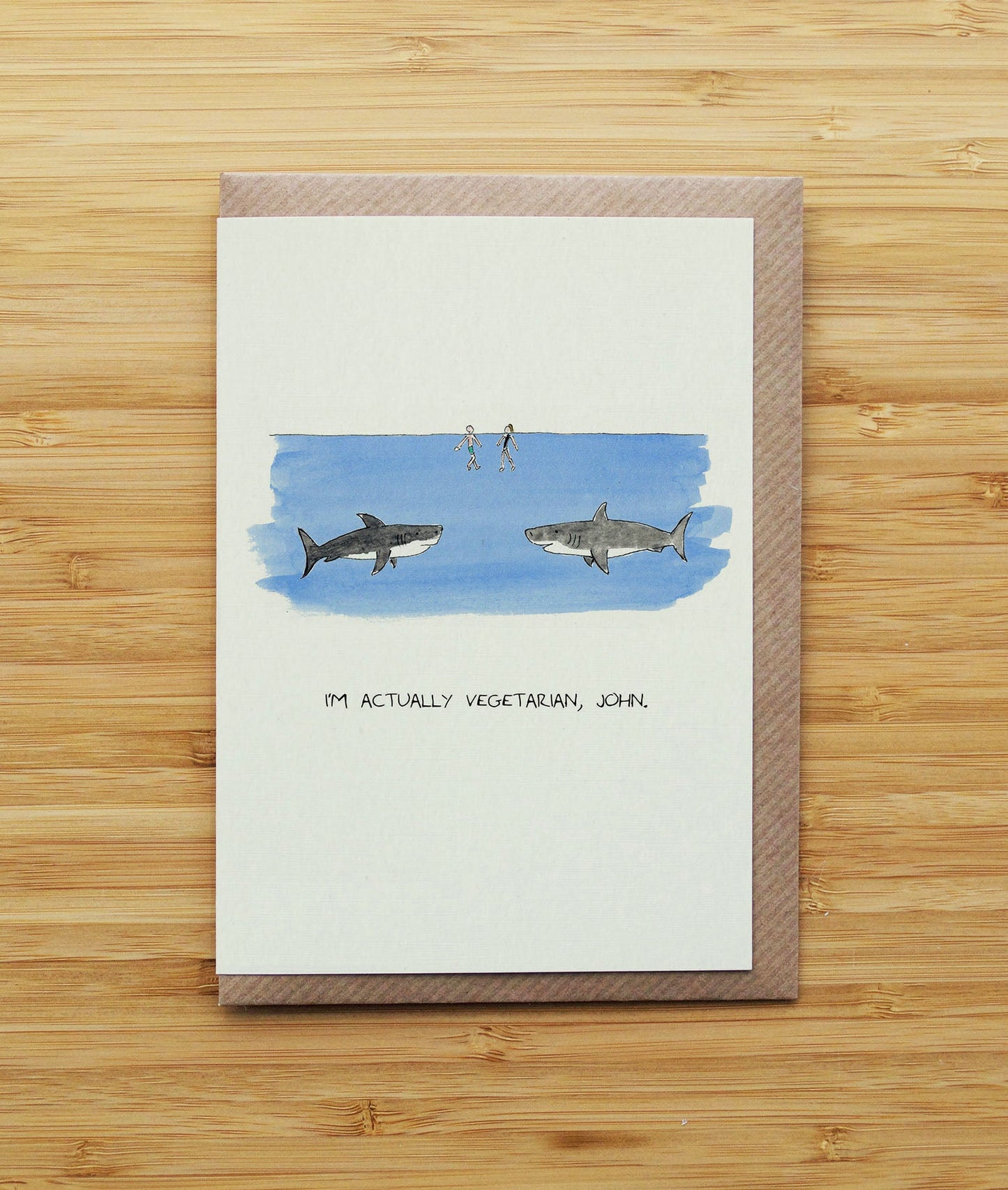 Vegetarian Shark Cards