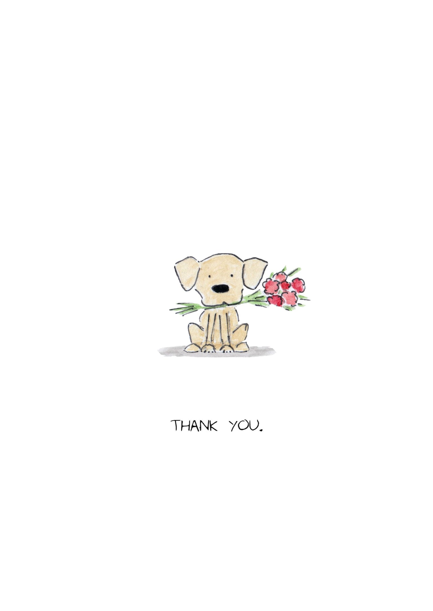 Dog and Flowers