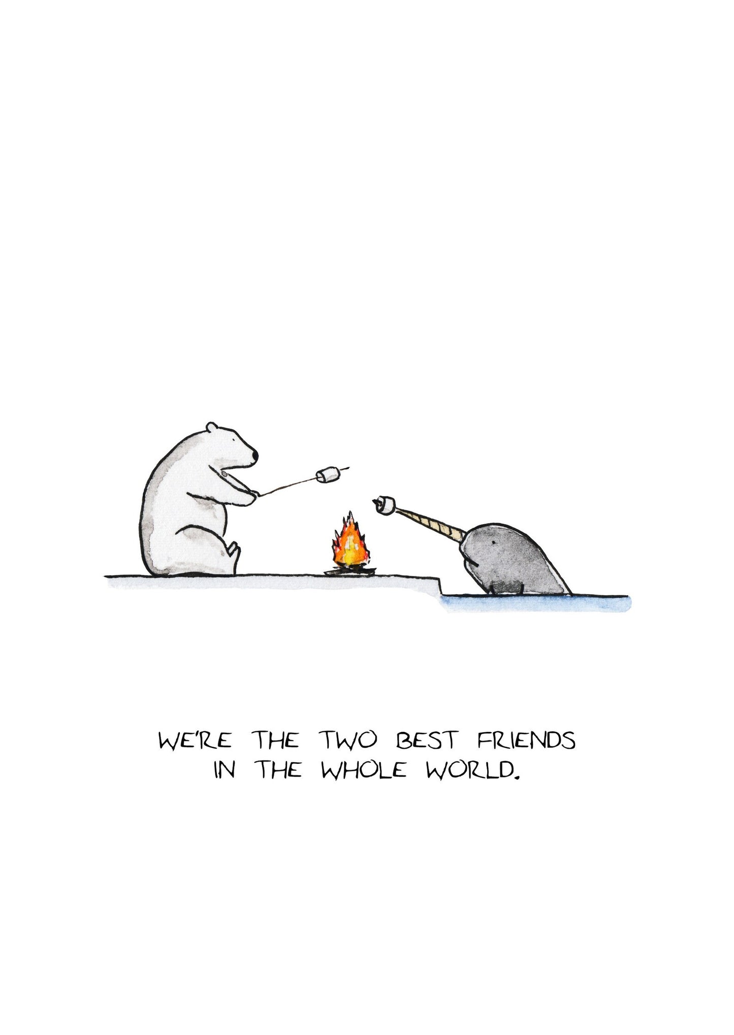 Narwhal and Polar Bear