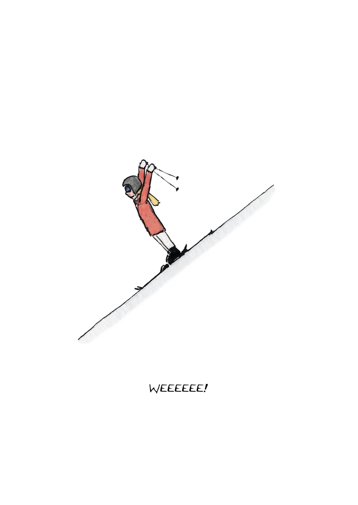 Skier Having