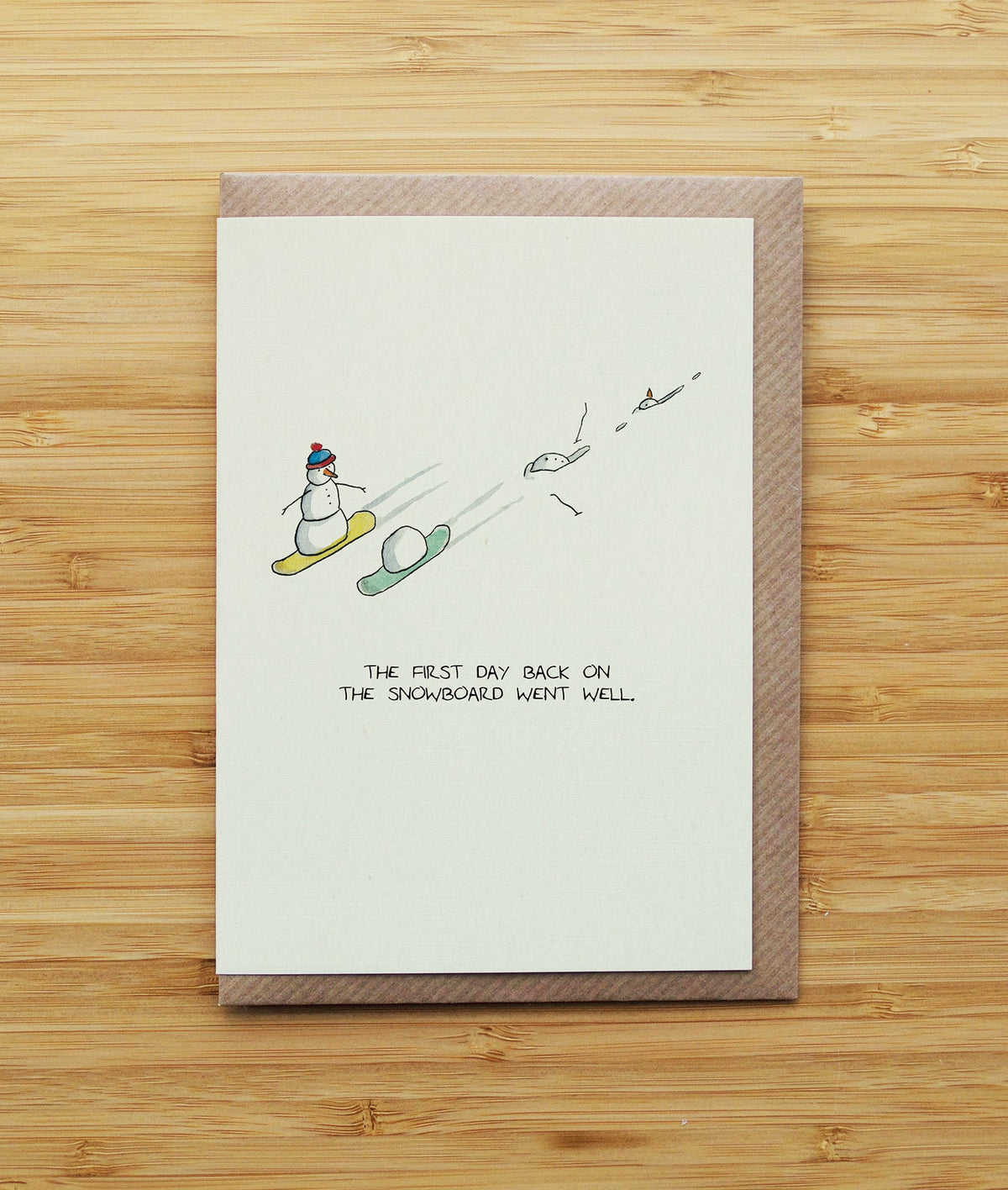 Snowman Snowboarder Christmas