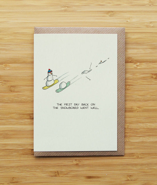 Snowman Snowboarder Christmas