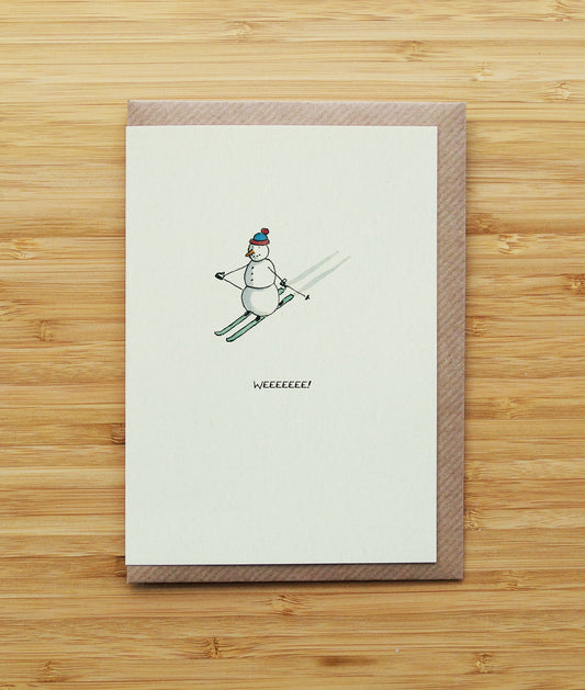 Snowman Skier Christmas