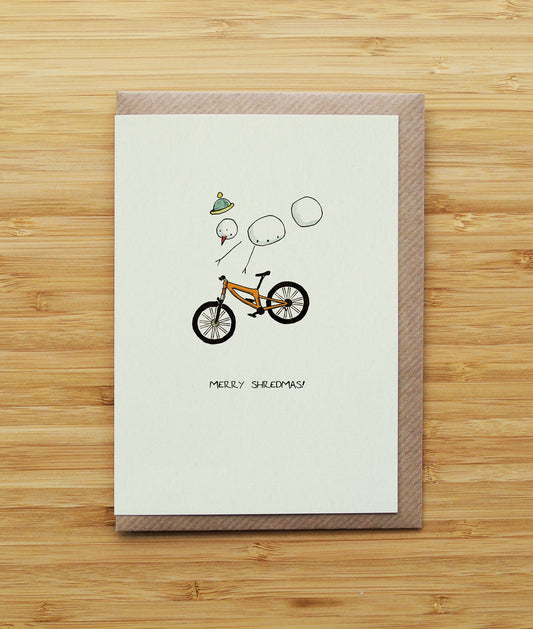 Snowman Mountain Bike Christmas