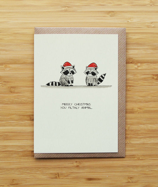 Raccoons Christmas