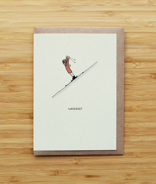 Skier Having