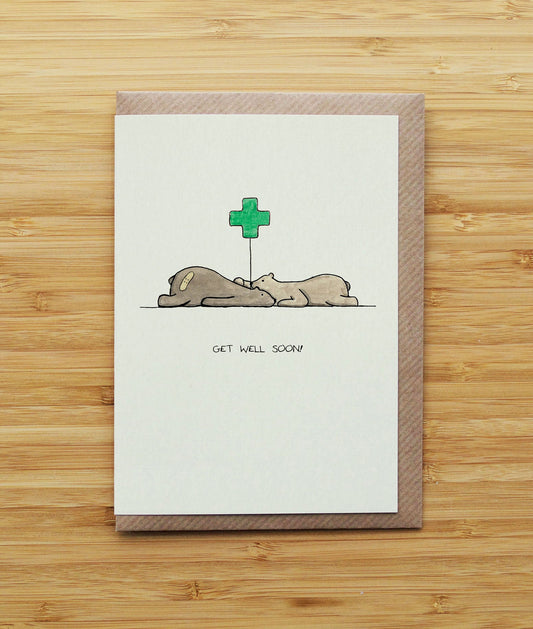 Get Well Soon Bear Couple