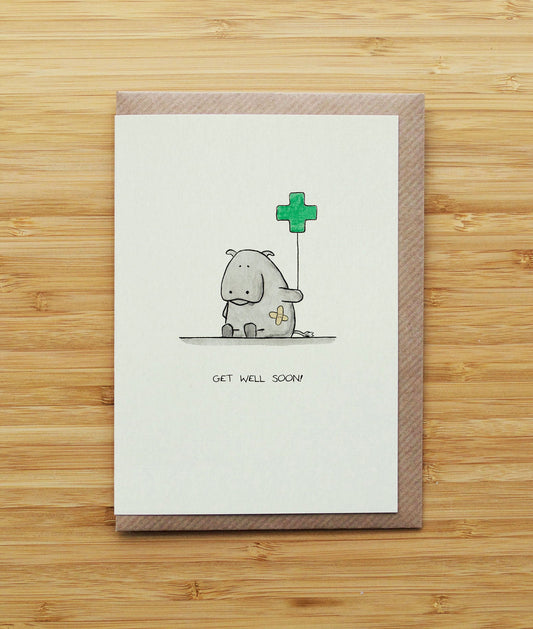 Get Well Soon Hippo