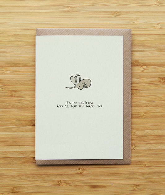 Sleeping Mouse Birthday