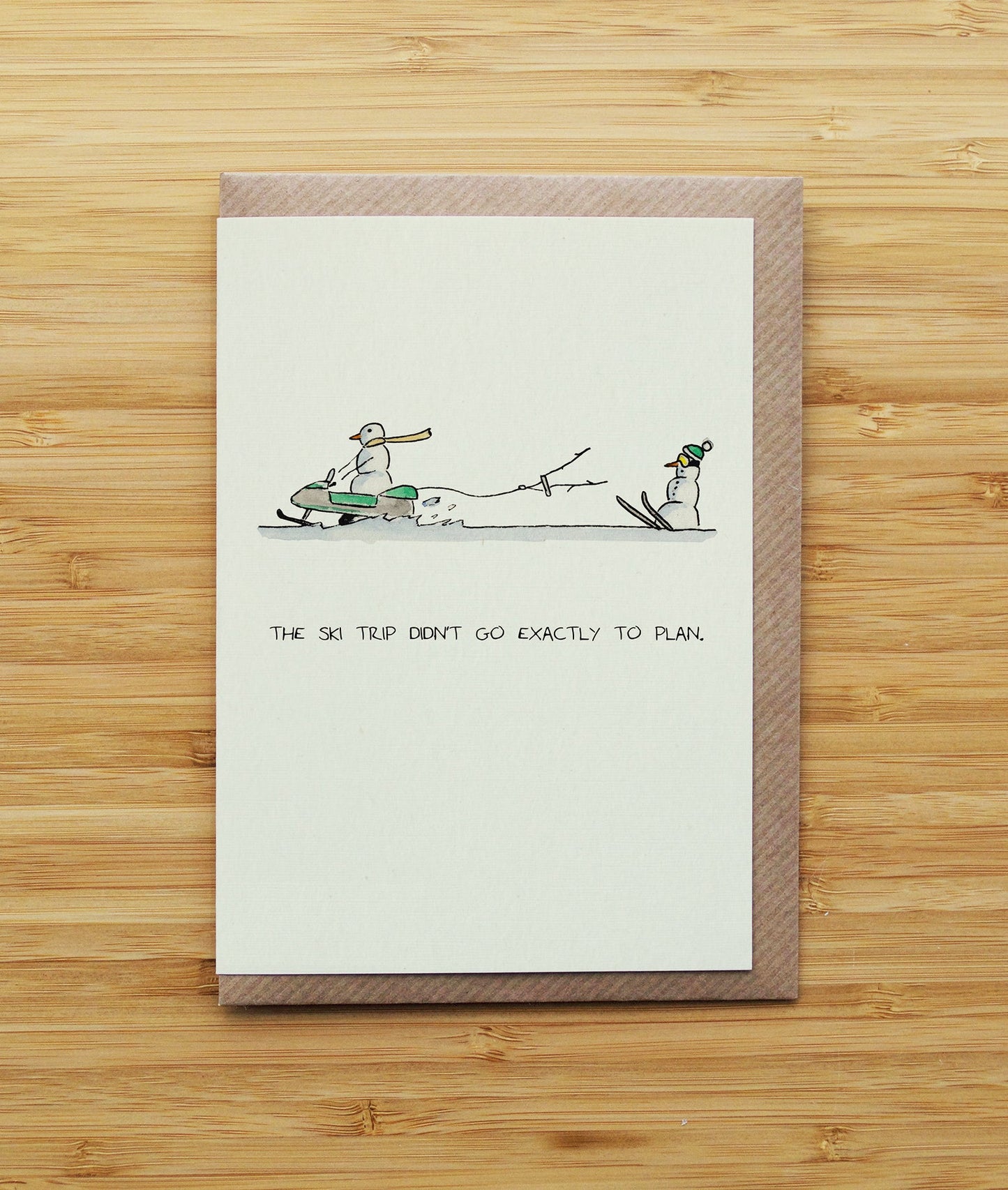 Snowman and Ski-doo