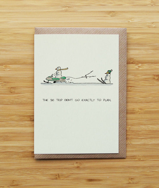 Snowman and Ski-doo