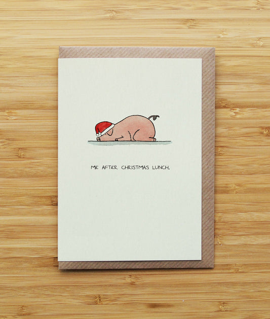 Pig After Lunch Christmas