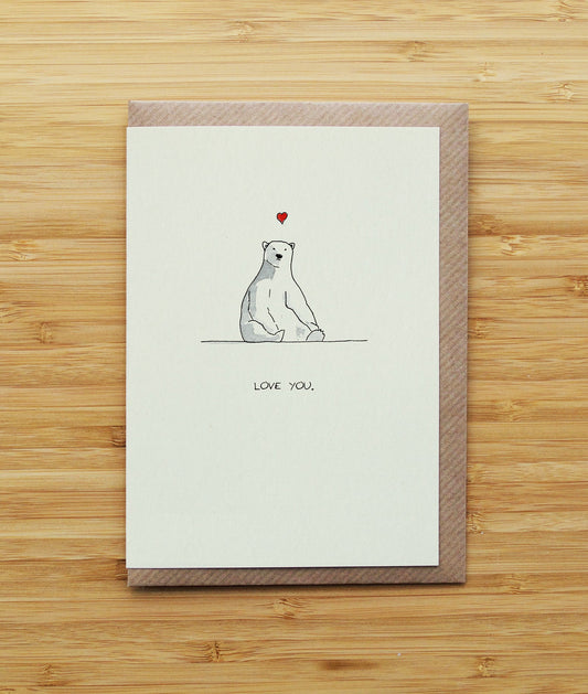Love Polar Bear Sitting
