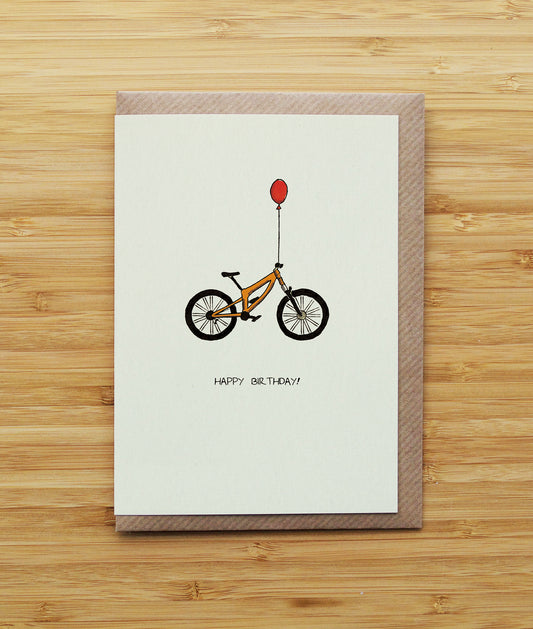 Mountain Bike Birthday - Orange