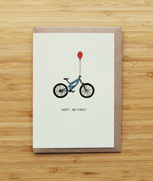 Mountain Bike Birthday - Blue