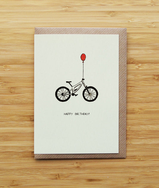 Mountain Bike Birthday - White