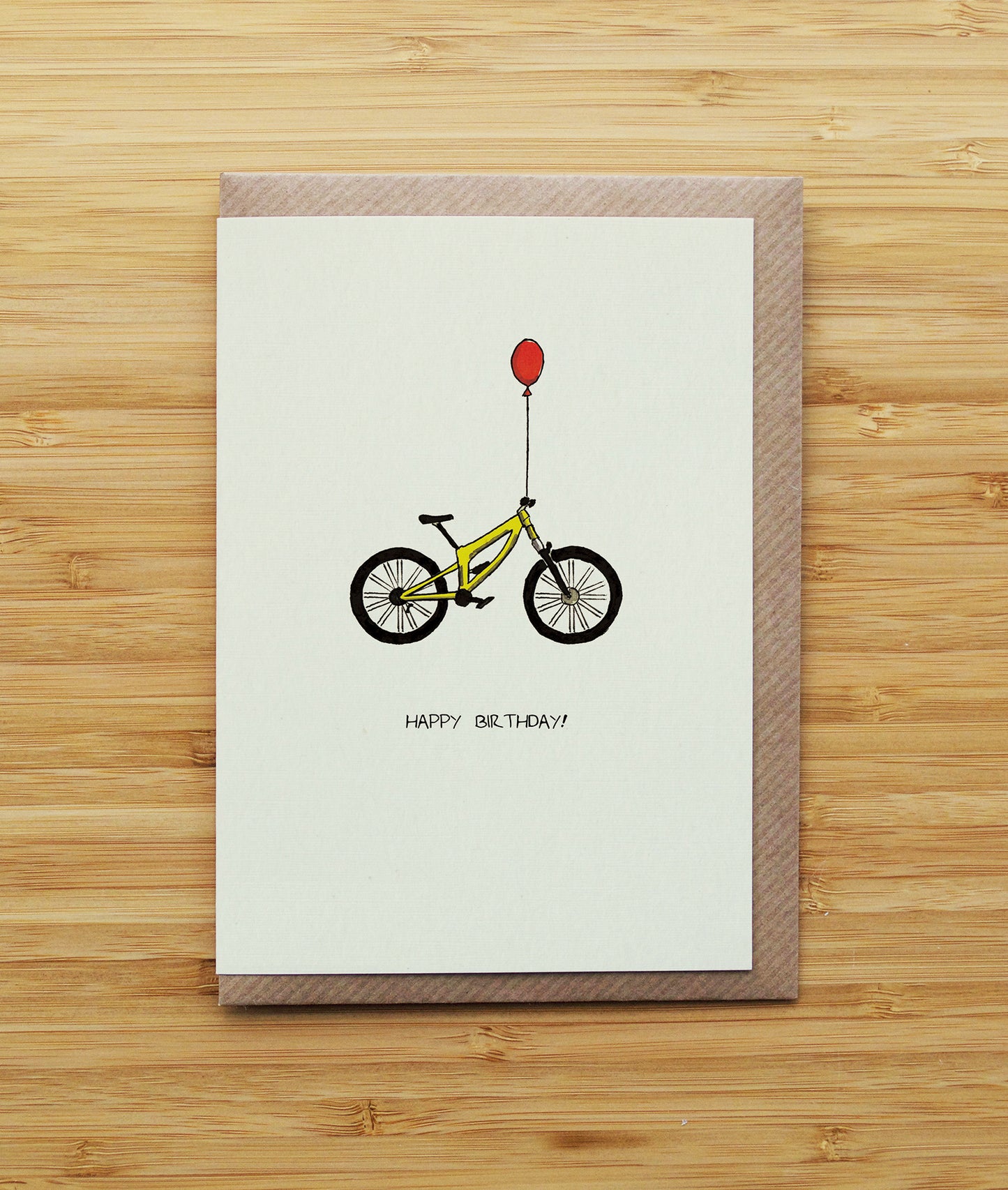 Mountain Bike Birthday - Yellow