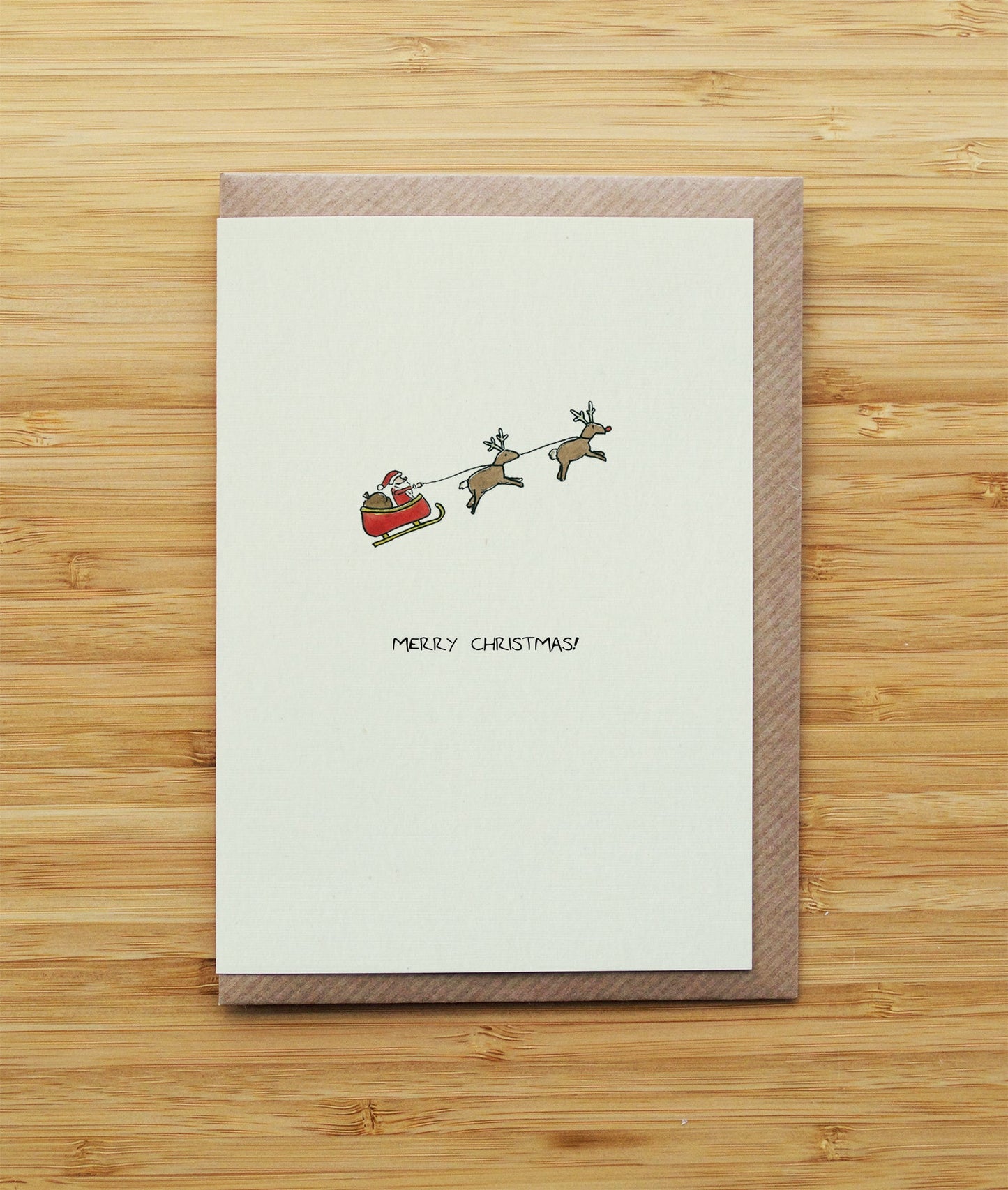 Tiny Santa Sleigh Christmas
