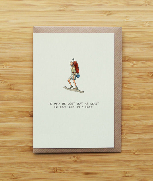 Hiking Man Poop