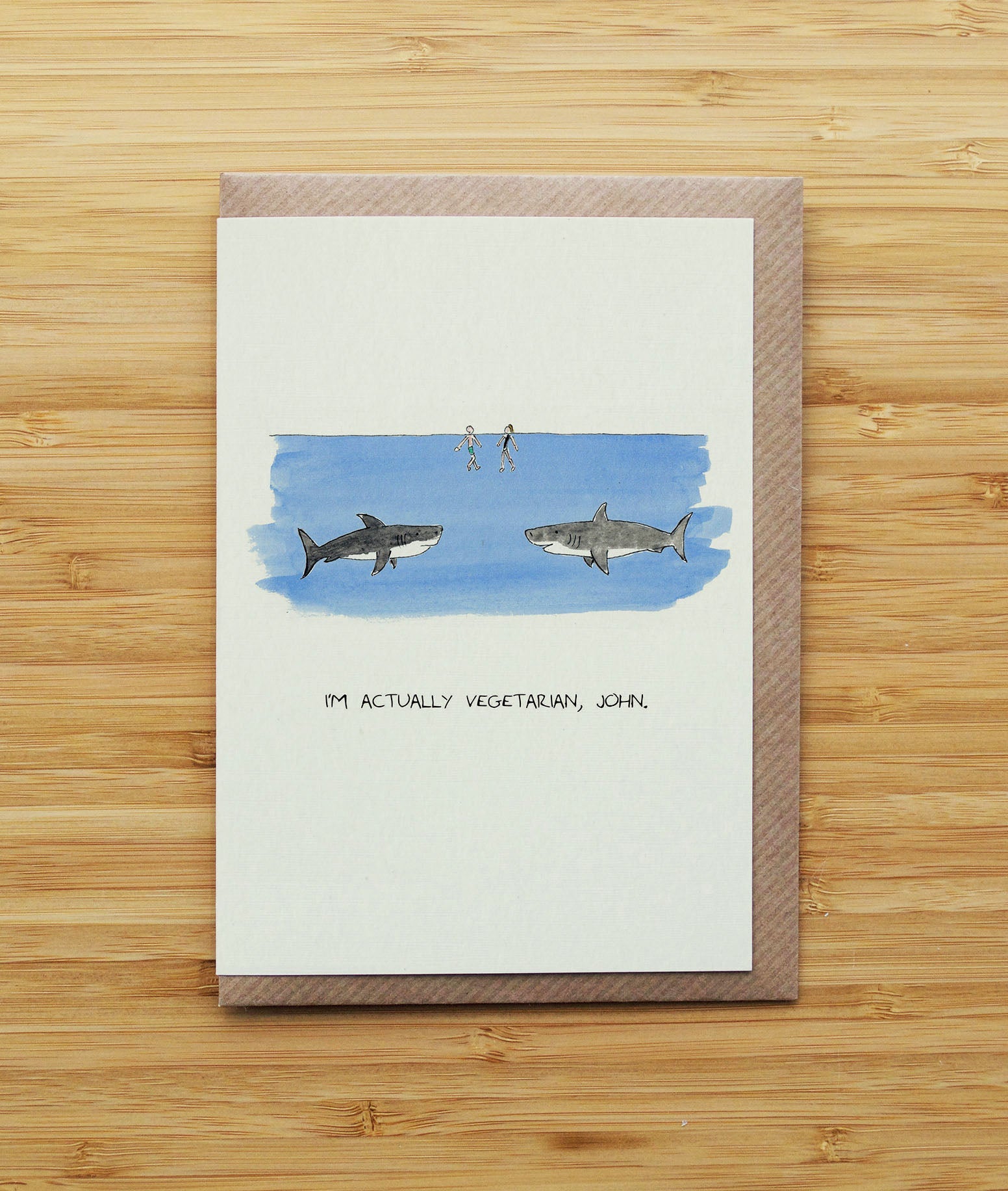 Vegetarian Shark Cards