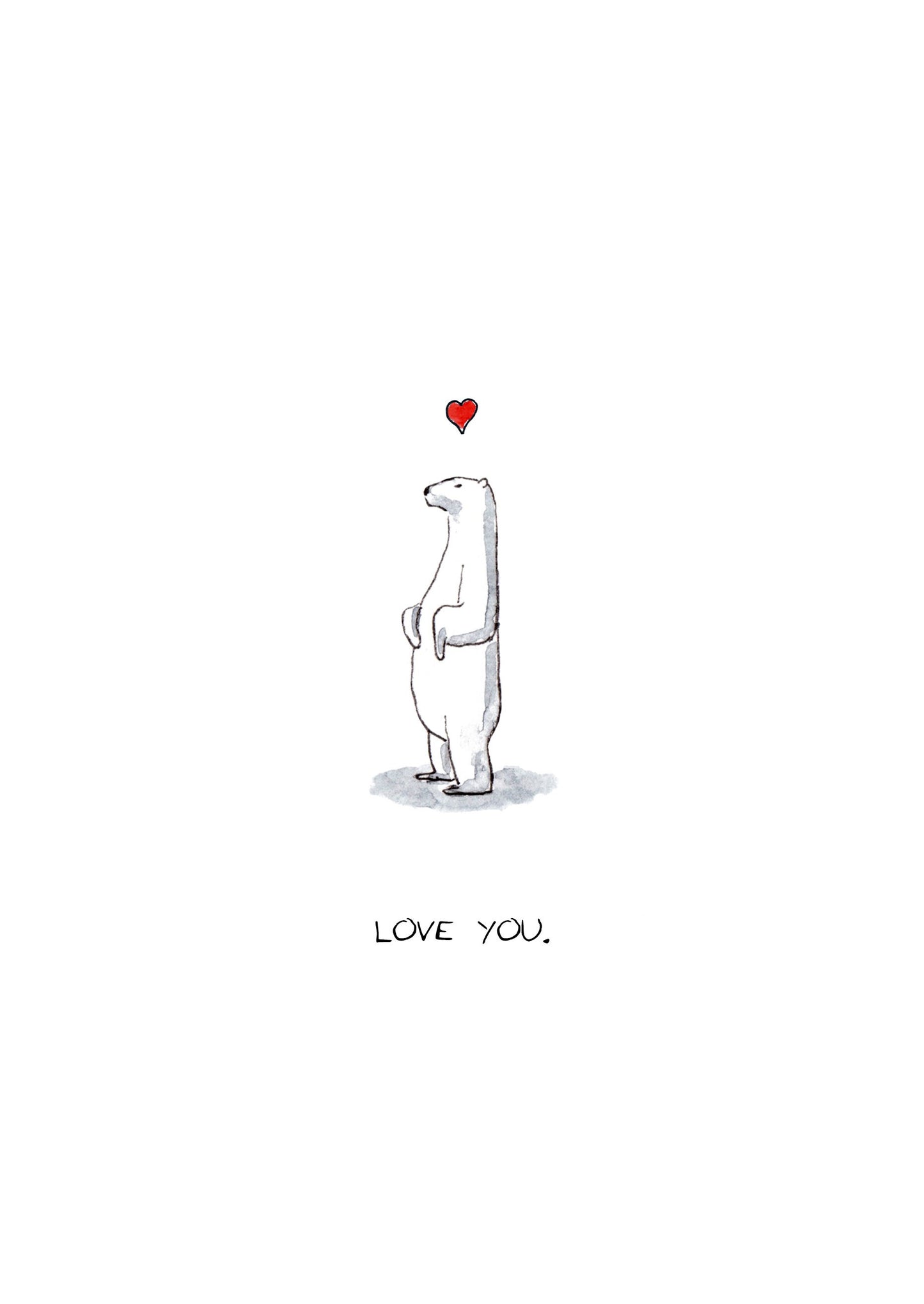 Love Polar Bear Standing