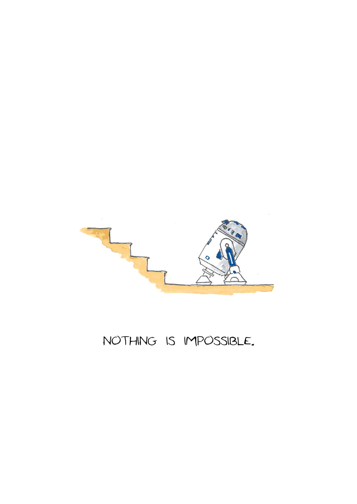 R2-D2 versus Stairs