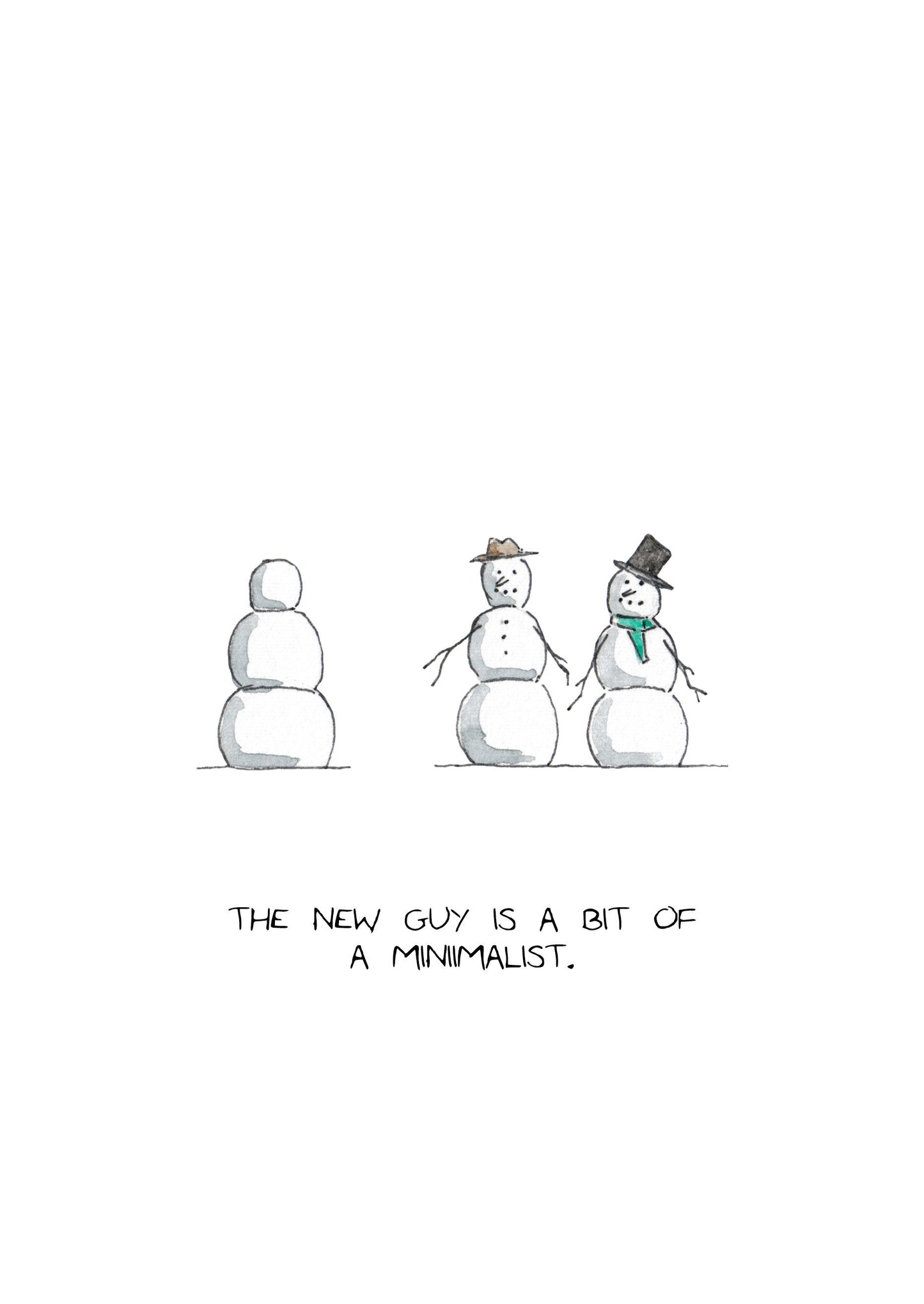 Snowman Minimalist