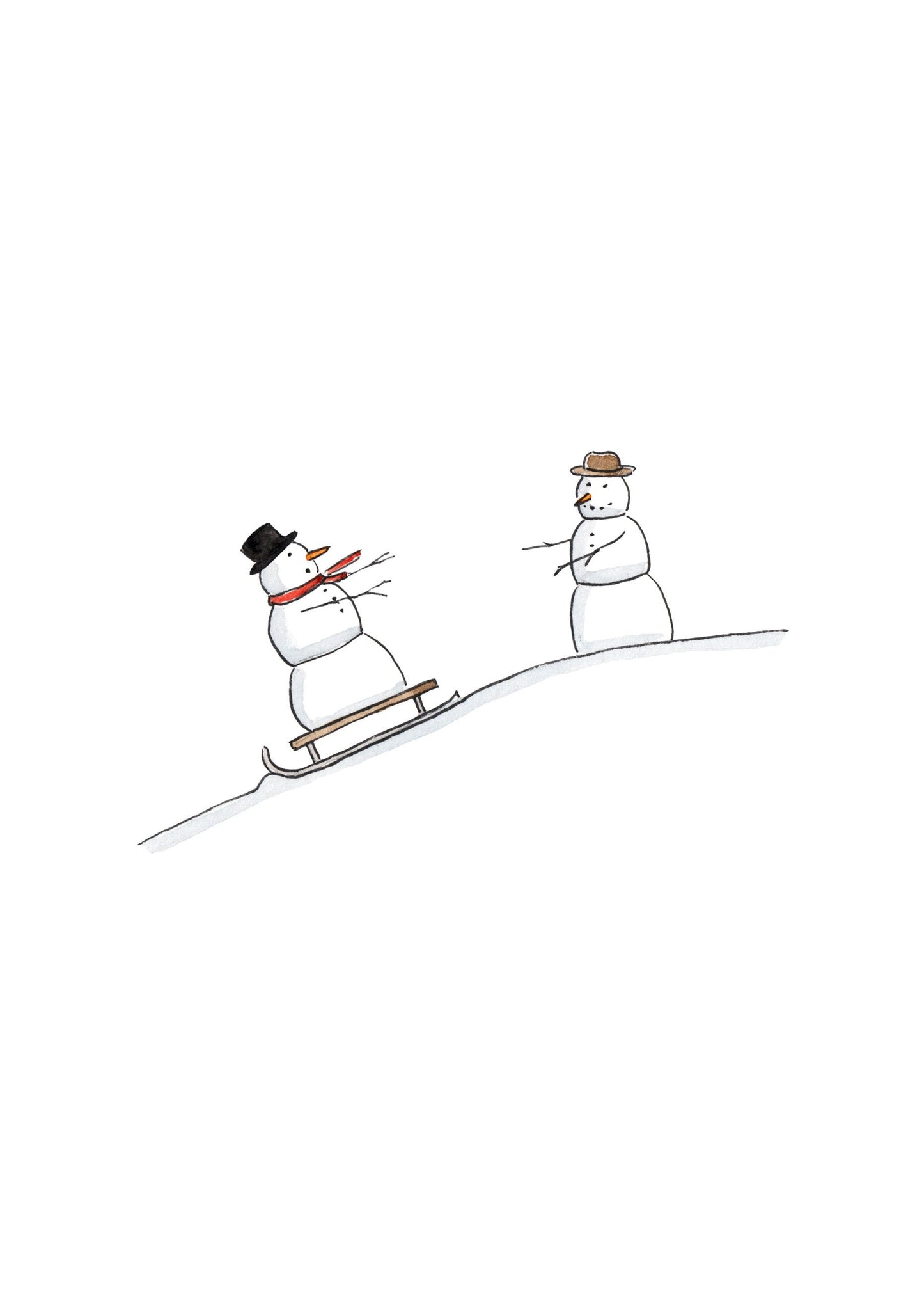 Snowman Sledge