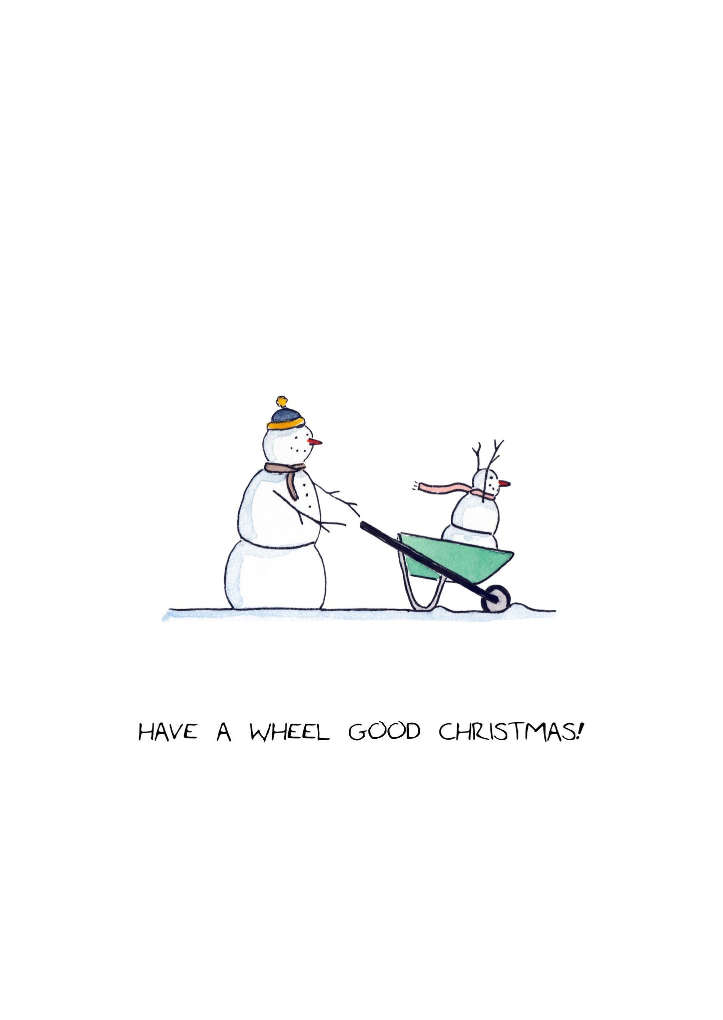 Snowman Wheelbarrow