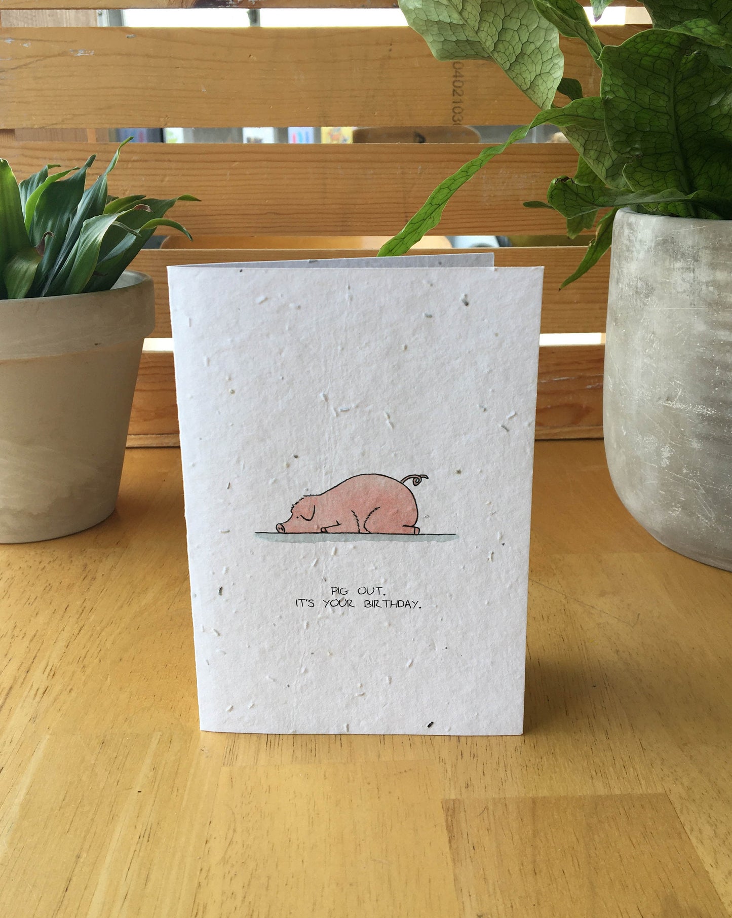 Pig Birthday Card