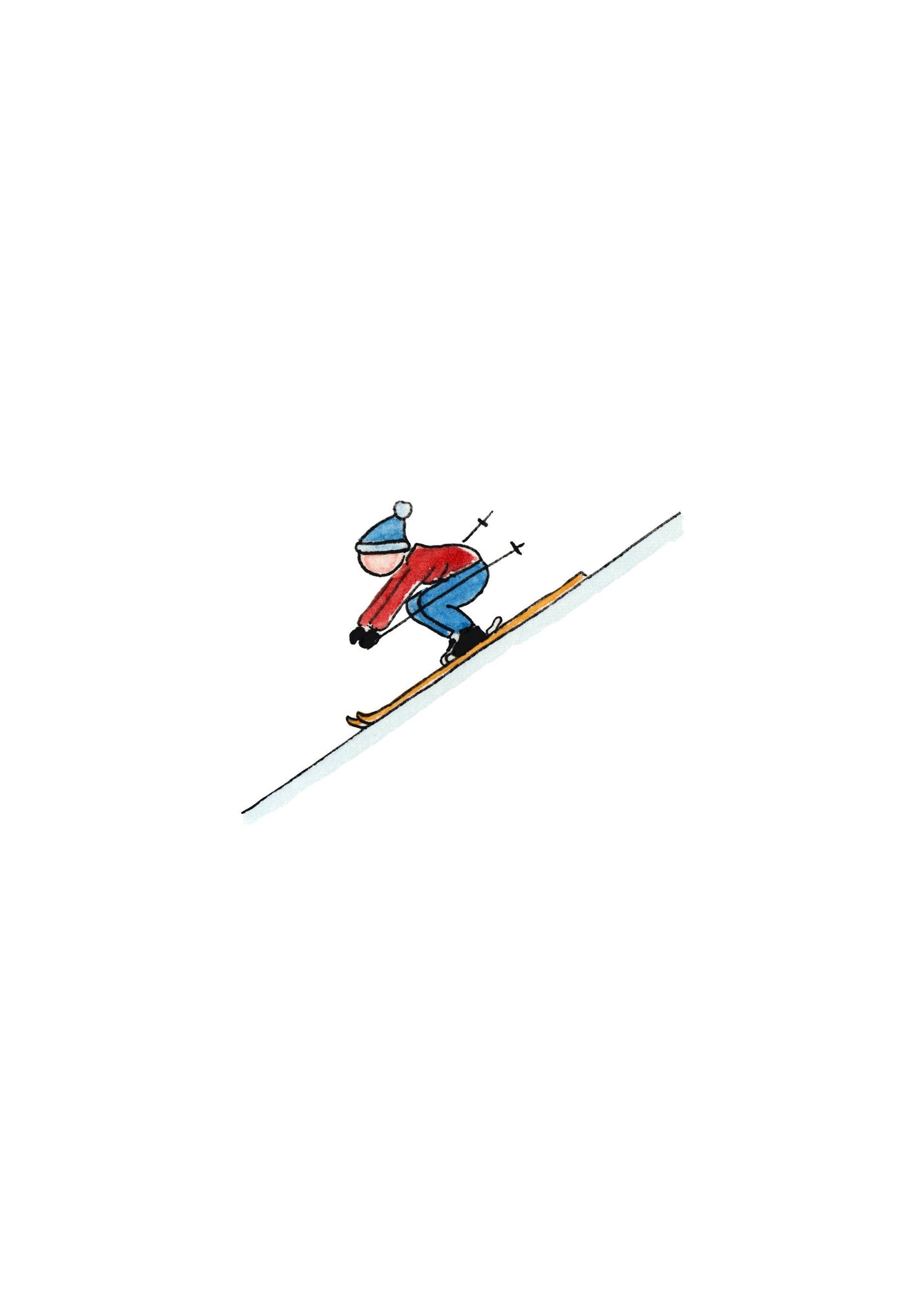 Skier Tucking
