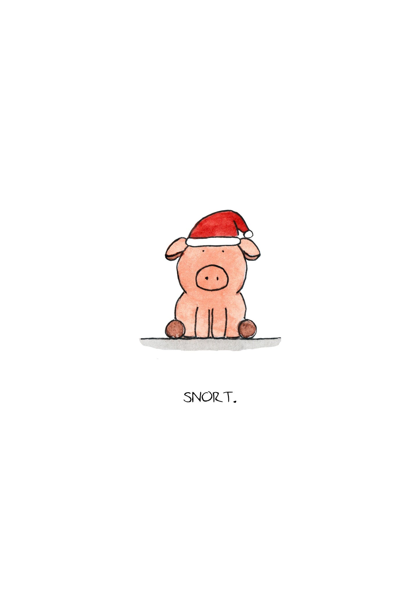 Pig Sitting Christmas
